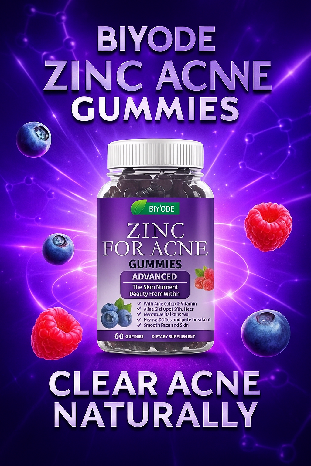 Biyode Zinc Acne Gummies ✨ Clear Skin Starts Here