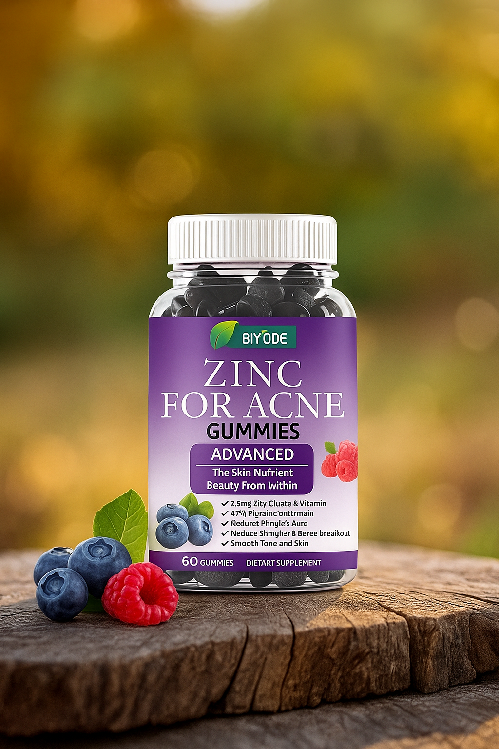 Biyode Zinc Acne Gummies ✨ Clear Skin Starts Here