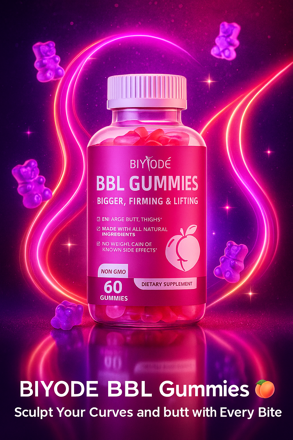🌟 BIYODE BBL Gummies For Curves and Butt Lift 🌟