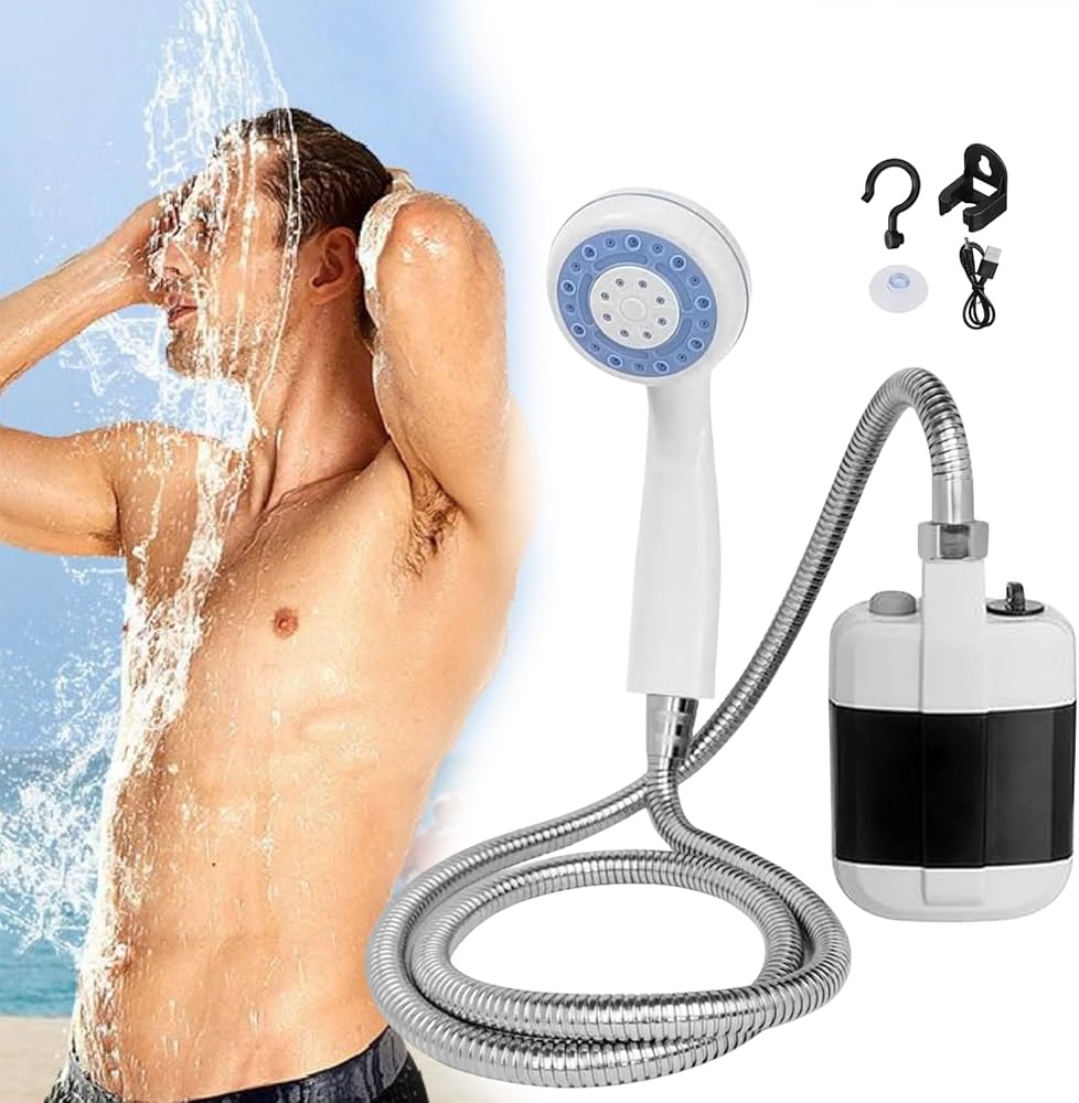 Portable Rechargeable Shower Pump for Outdoor Camping