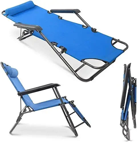 Outdoor/Indoor Folding Sleeping Chair – Portable, Adjustable, and Comfortable