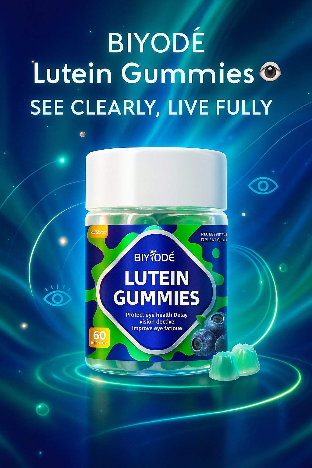 BIYODE Lutein Gummies 👁️ Clearer Vision Every Day
