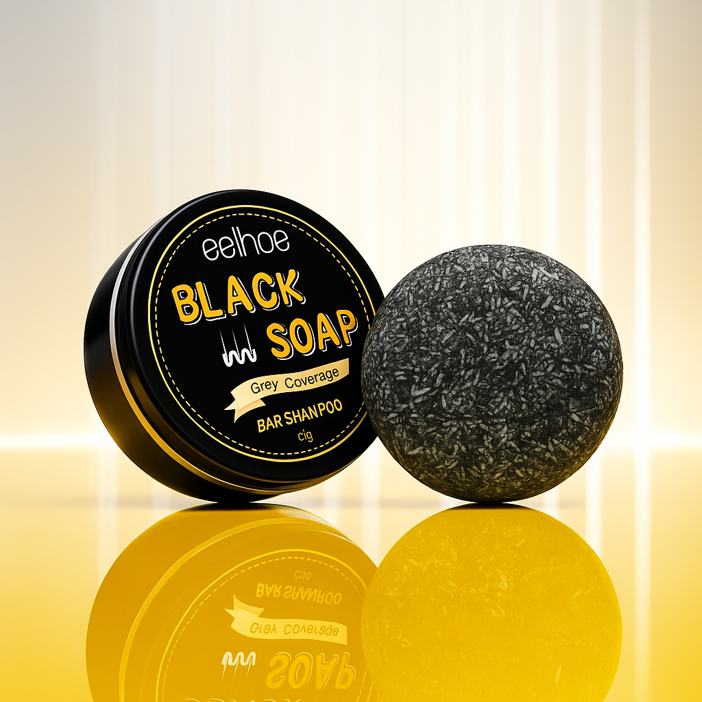 Black Soap Grey Coverage Shampoo Bar